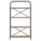 Preview: B?cherregal 4 Ebenen 80 x 30 x 146 cm Holzwerkstoff