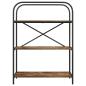 Preview: Bücherregal 3 Ebenen 80 x 30 x 109 cm Holzwerkstoff