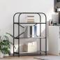 Preview: ARDEBO.de - B?cherregal 3 Ebenen 80 x 30 x 109 cm Holzwerkstoff