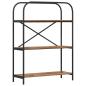 Preview: B?cherregal 3 Ebenen 80 x 30 x 109 cm Holzwerkstoff Altholz