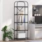 Preview: ARDEBO.de - B?cherregal 5 Ebenen 60 x 30 x 183 cm Holzwerkstoff