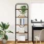 Preview: Bücherregal 5 Ebenen 60 x 30 x 183 cm Holzwerkstoff Altholz