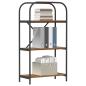 Preview: B?cherregal 3 Ebenen 60 x 30 x 109 cm Holzwerkstoff Altholz