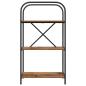 Preview: B?cherregal 3 Ebenen 60 x 30 x 109 cm Holzwerkstoff Altholz