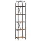 Preview: Bücherregal 5 Ebenen 40 x 30 x 183 cm Holzwerkstoff Altholz