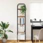 Preview: Bücherregal 5 Ebenen 40 x 30 x 183 cm Holzwerkstoff Altholz