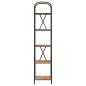 Preview: Bücherregal 5 Ebenen 40 x 30 x 183 cm Holzwerkstoff Altholz
