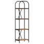 Preview: B?cherregal 4 Ebenen 40 x 30 x 146 cm Holzwerkstoff Altholz