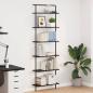 Preview: ARDEBO.de - B?cherregal 6 Ebenen 60 x 24 x 203 cm Holzwerkstoff