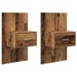 Preview: Nachttisch 2 stk. Altholz 50 x 32,5 x 80cm Holzwerkstoff