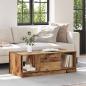 Preview: ARDEBO.de - Couchtisch Altholz 102 x 50 x 36cm Holzwerkstoff
