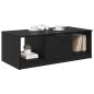 Preview: Couchtisch Schwarz Eichen-Optik 102 x 50 x 36cm Holzwerkstoff