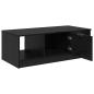 Preview: Couchtisch Schwarz Eichen-Optik 102 x 50 x 36cm Holzwerkstoff