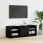Preview: ARDEBO.de - TV-Schränk 102 x 35 x 36,5 cm Schwarz Eichen-Optik