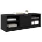 Preview: TV-Schränk 102 x 35 x 36,5 cm Schwarz Eichen-Optik