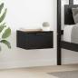 Preview: ARDEBO.de - Nachttisch 2 stk. Schwarz Eichen-Optik 34 x 30 x 20 cm