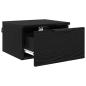 Preview: Nachttisch 2 stk. Schwarz Eichen-Optik 34 x 30 x 20 cm