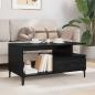 Preview: Couchtisch Schwarz Eichen-Optik 90 x 49 x 45 cm Holzwerkstoff