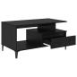 Preview: Couchtisch Schwarz Eichen-Optik 90 x 49 x 45 cm Holzwerkstoff