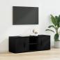 Preview: ARDEBO.de - TV-Schränk 100 x 31,5 x 35 cm Schwarz Eichen-Optik