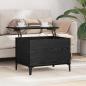 Preview: Couchtisch Schwarz Eichen-Optik 60 x 44,5 x 45 cm Holzwerkstoff