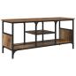 Preview: TV-Schränk Altholz 100 x 35 x 45 cm Verbundholz und Eisen