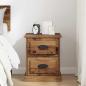 Preview: Nachttisch Altholz 39 x 39 x 47,5 cm Holzwerkstoff