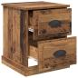 Preview: Nachttisch Altholz 39 x 39 x 47,5 cm Holzwerkstoff