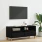 Preview: ARDEBO.de - TV-Schränk 100 x 34,5 x 44,5 cm Schwarz Eichen-Optik