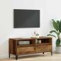 Preview: ARDEBO.de - TV-Schränk Altholz 100 x 34,5 x 44,5 cm Verbundholz und Eisen