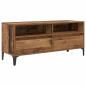 Preview: TV-Schränk Altholz 100 x 34,5 x 44,5 cm Verbundholz und Eisen