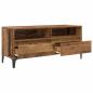 Preview: TV-Schränk Altholz 100 x 34,5 x 44,5 cm Verbundholz und Eisen