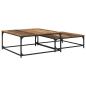 Preview: Couchtisch 2 stk. Altholz 80 x 80 x 35 cm Holzwerkstoff
