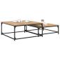 Preview: Couchtisch 2 stk. Artisan-Eiche 80 x 80 x 35 cm Holzwerkstoff