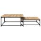 Preview: Couchtisch 2 stk. Artisan-Eiche 80 x 80 x 35 cm Holzwerkstoff