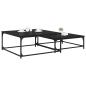 Preview: Couchtisch 2 stk. Schwarz Eichen-Optik 80 x 80 x 35 cm