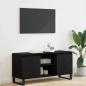Preview: ARDEBO.de - TV-Schränk 104 x 35 x 50 cm Schwarz Eichen-Optik Holzwerkstoff