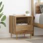 Preview: ARDEBO.de - Nachttisch 2 Stk. Braun 40 x 35 x 47,5 cm Holzwerkstoff