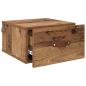 Preview: Wandmontiertes Nachttischchen 35 x 35 x 20 cm Holzwerkstoff