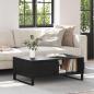 Preview: ARDEBO.de - Couchtisch Schwarz Eichen-Optik 90 x 60 x 35 cm Holzwerkstoff