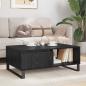 Preview: Couchtisch Schwarz Eichen-Optik 90 x 60 x 35 cm Holzwerkstoff
