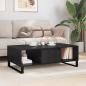 Preview: Couchtisch Schwarz Eichen-Optik 104 x 60 x 35 cm Holzwerkstoff