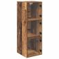 Preview: Wandschrank 35 x 37 x 102 cm Holzwerkstoff Altholz