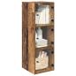Preview: Wandschrank 35 x 37 x 102 cm Holzwerkstoff Altholz