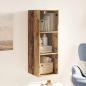Preview: Wandschrank 35 x 37 x 102 cm Holzwerkstoff Altholz