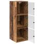 Preview: Wandschrank 35 x 37 x 102 cm Holzwerkstoff Altholz