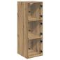 Preview: Wandschrank 35 x 37 x 102 cm Holzwerkstoff Artisan-Eiche