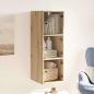 Preview: Wandschrank 35 x 37 x 102 cm Holzwerkstoff Artisan-Eiche