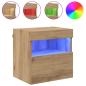 Preview: TV-Wandregale 2 stk. Artisan-Eiche Holzwerkstoff