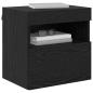 Preview: TV-Wandschrank 40 x 30 x 40 cm Schwarz Eichen-Optik
